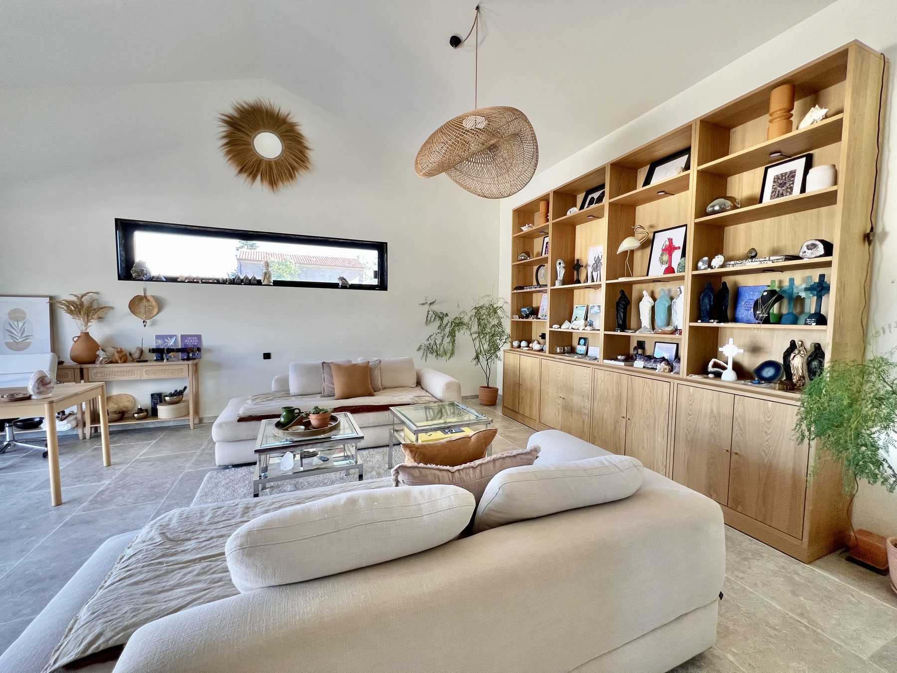 Salle de yoga et bureau pour le télétravail — villa Haute-Provence
